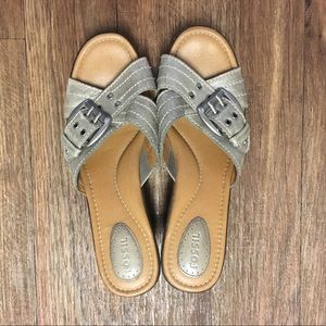 Fossil wedge sandal